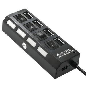 HUB USB 2.0 4 PORTAS LIG/DESLIGA SHINKA