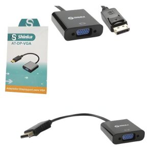 CABO DISPLAYPORT (M) X VGA (F) 25CM SHINKA