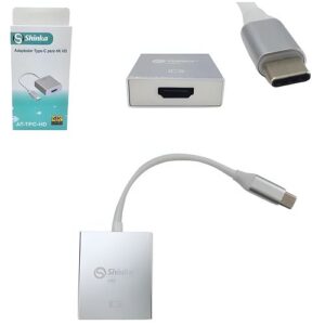CABO CONVERSOR USB-C (TYPE-C)  PARA HDMI (F) 4K 12CM. SHINKA AT-TPC-HD