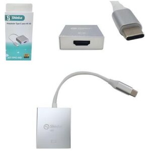 CABO CONVERSOR USB-C (TYPE-C)  PARA HDMI (F) 4K 12CM. SHINKA AT-TPC-HD