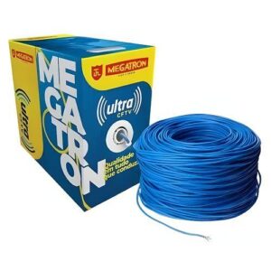CABO 8 VIAS P/CFTV 24AWG AZUL MEGATRON