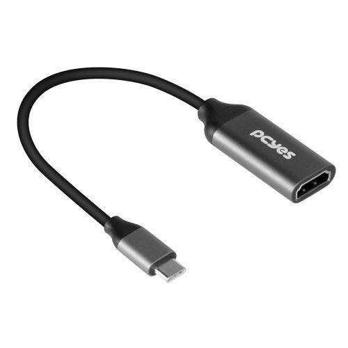 CABO USB-C PARA HDMI (F) 15CM 4K PCYES PUCF-15 - Imagem 3